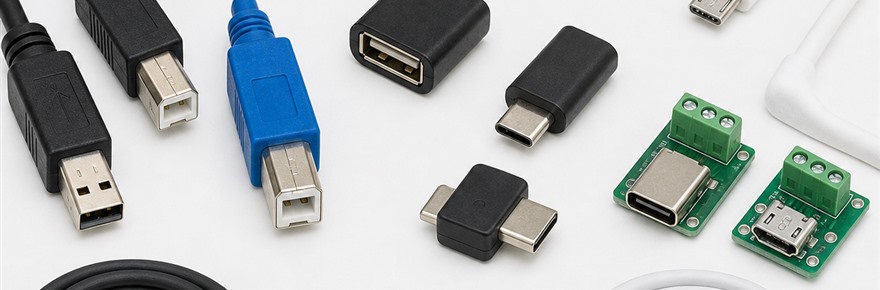 Conectores e Cabos USB