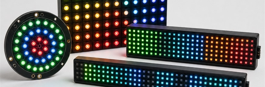 Matrizes e Pain&eacute;is LED